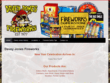 Tablet Screenshot of daveyjonesfireworks.com